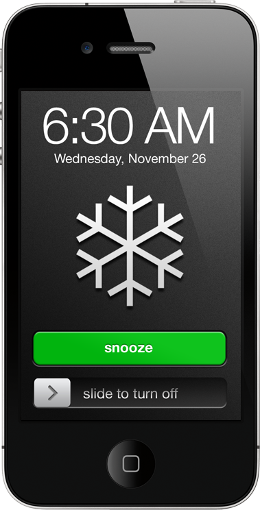 iPhone with the Smart Alarm